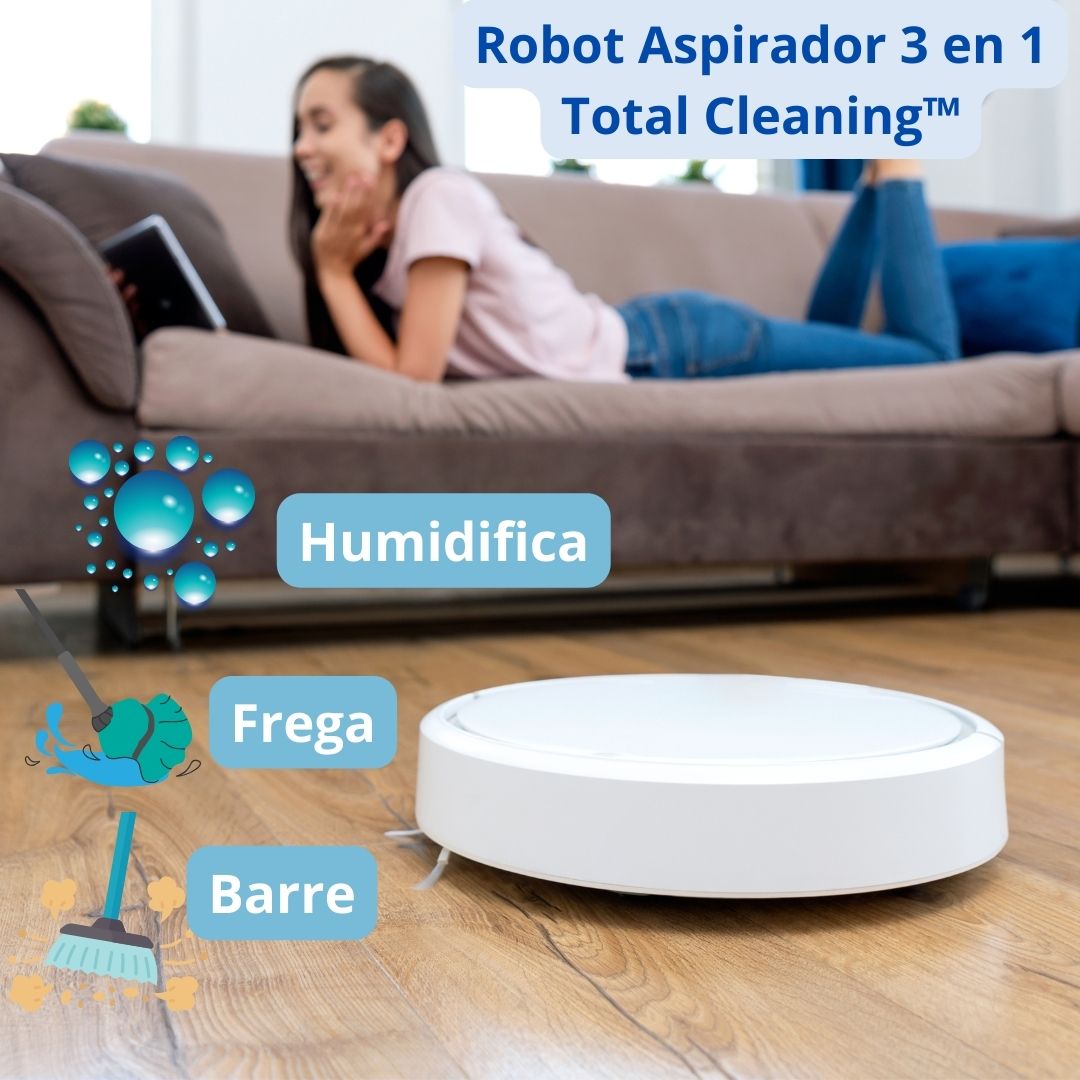 Robot Aspiradora | 3 en 1 Total Cleaning™