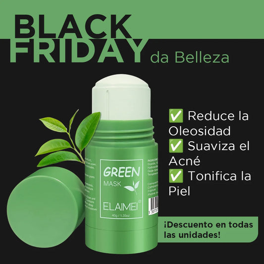 Máscara de Té Verde y Arcilla Blanca - Green Skin [Anti grasa y acné]