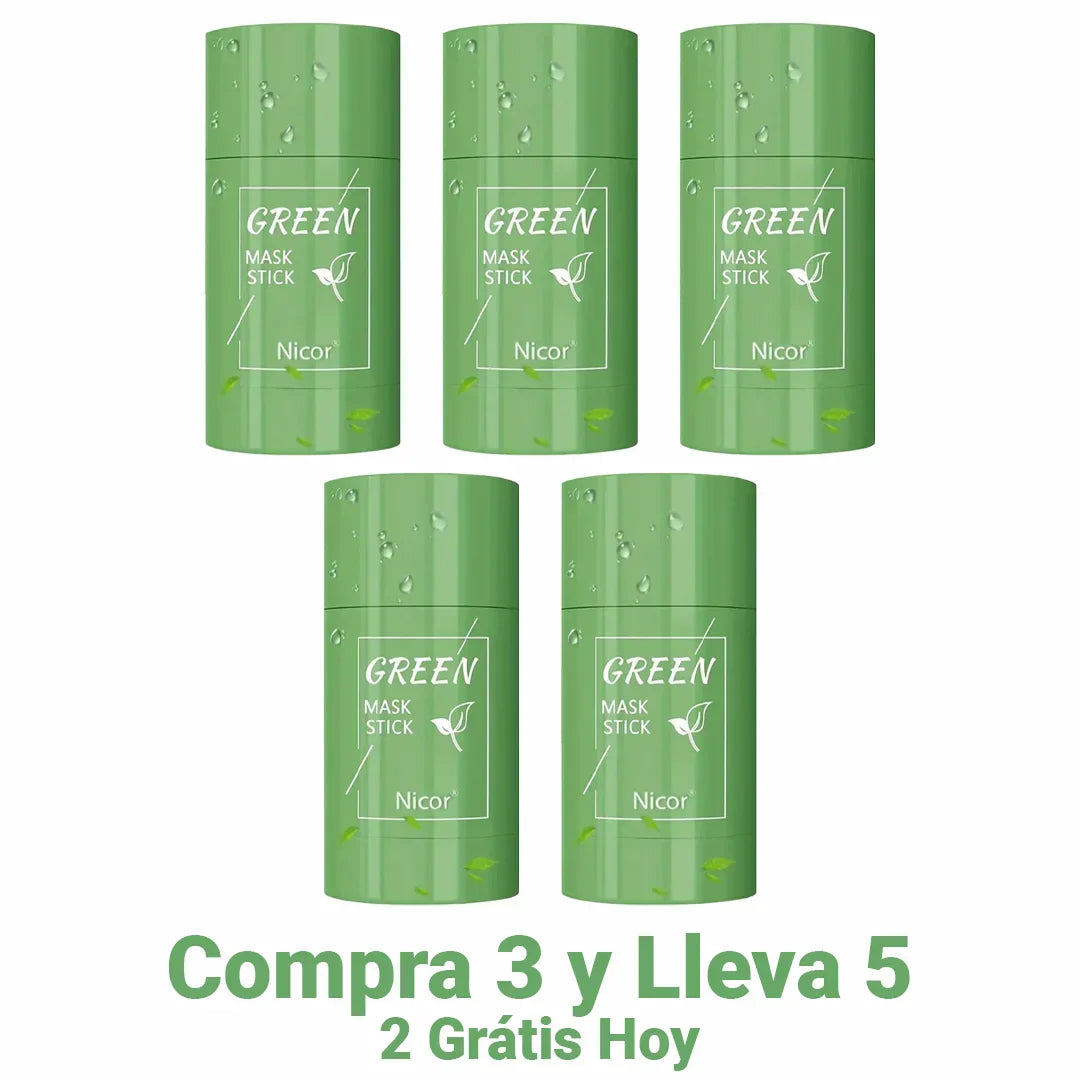 Máscara de Té Verde y Arcilla Blanca - Green Skin [Anti grasa y acné]