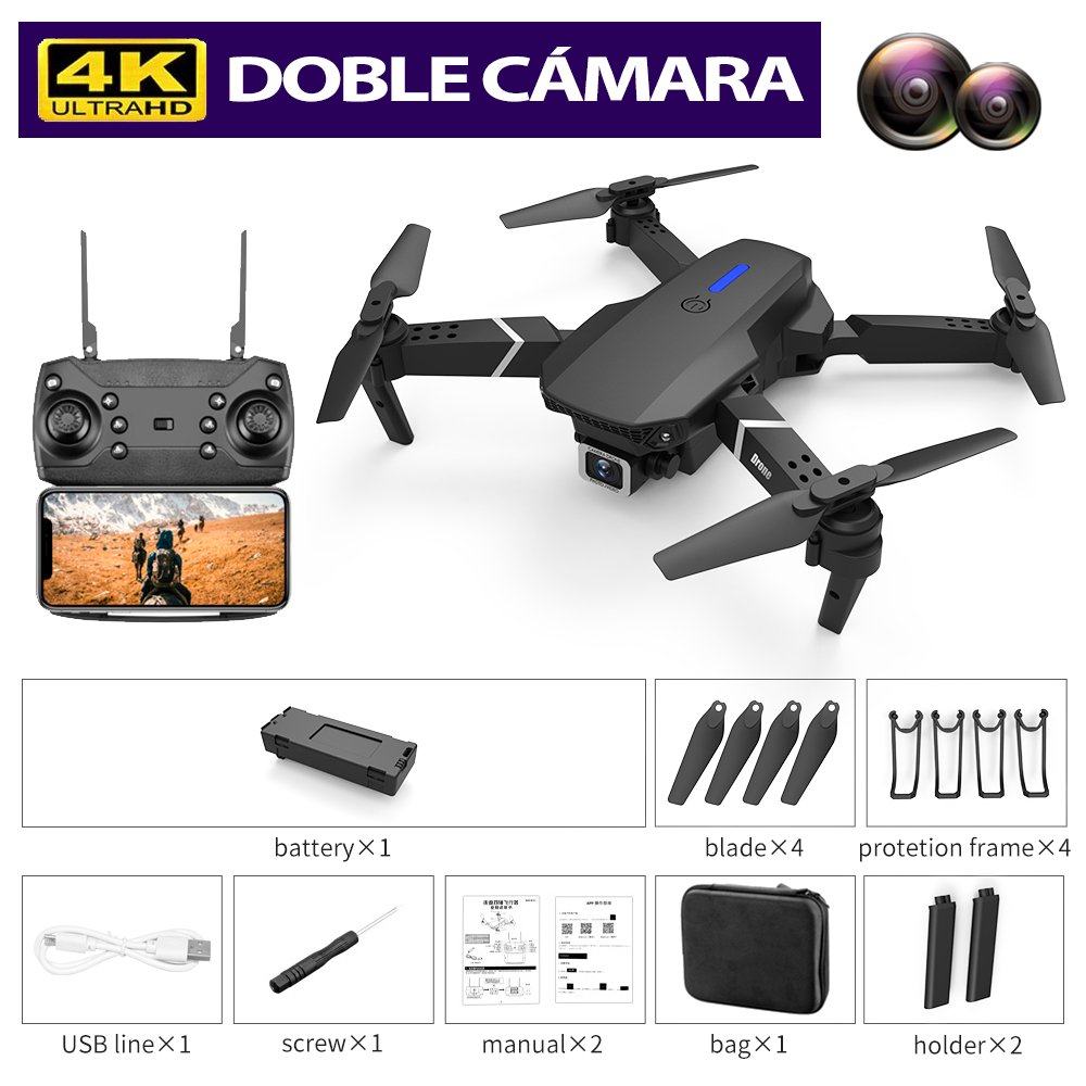 PhantonFly™ 4K WIFI + Control de Alta Definición + (BATERIA Y ESTUCHE DE REGALO )